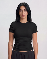 Short Sleeve Top - Black