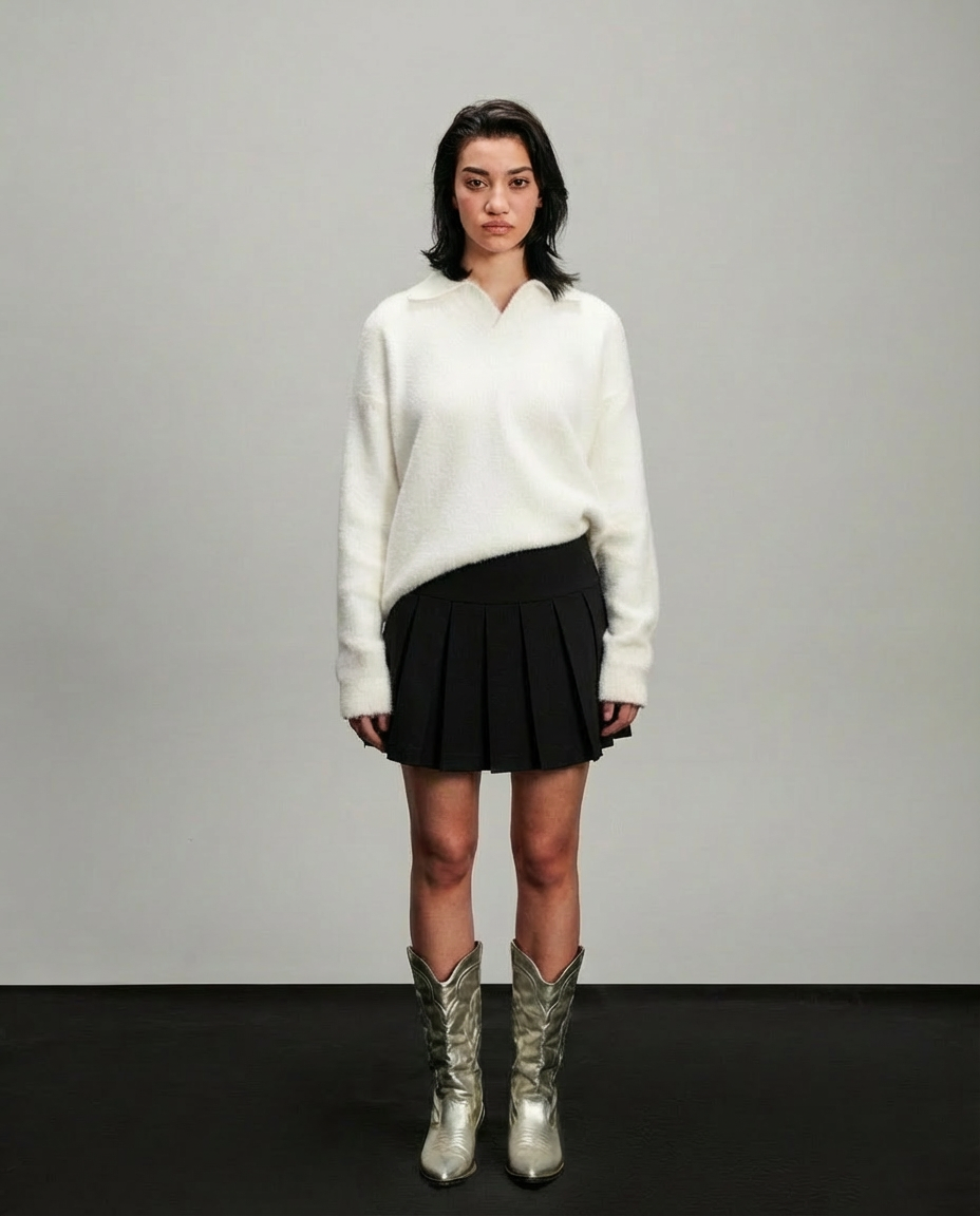 Pleated Skirt - Black