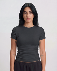 Short Sleeve Top - Dark Grey