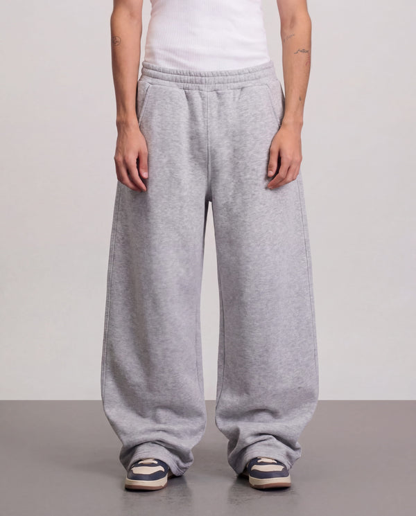 Wide Leg Sweatpants - Light Grey