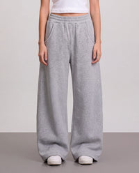 Wide Leg Sweatpants - Light Grey