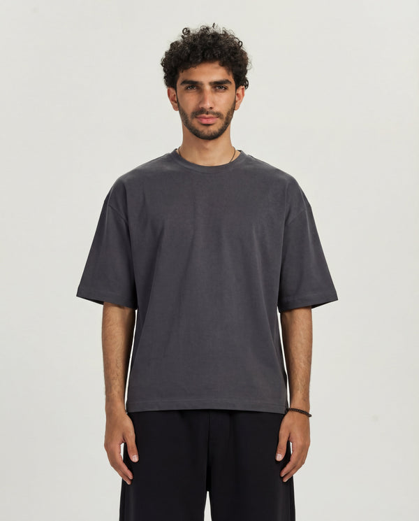 Boxy T-Shirt - Dark Grey