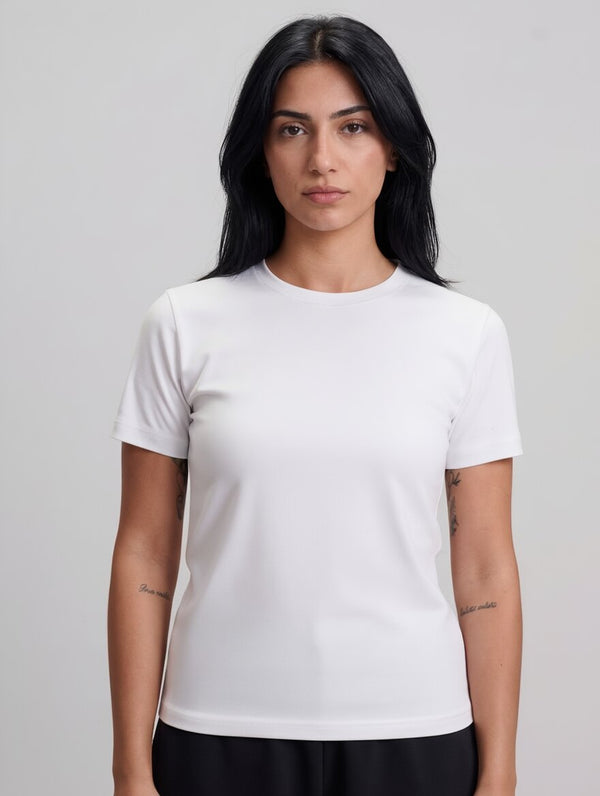 Women Regular Fit T-Shirt - White