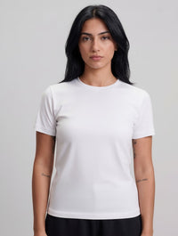 Women Regular Fit T-Shirt - White