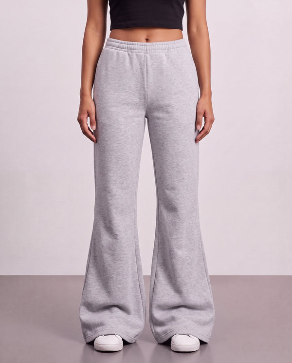 Flared Sweatpants - Light Grey