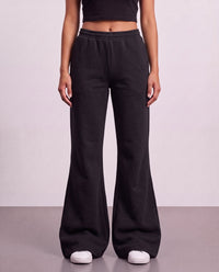 Flared Sweatpants - Black