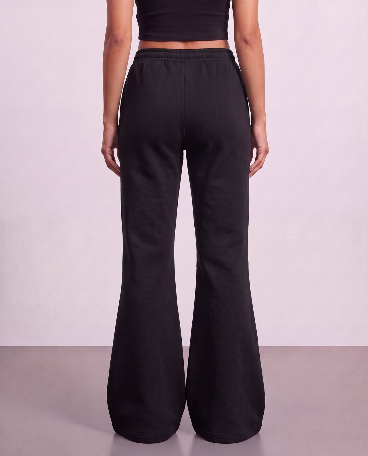 Flared Sweatpants - Black