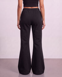Flared Sweatpants - Black
