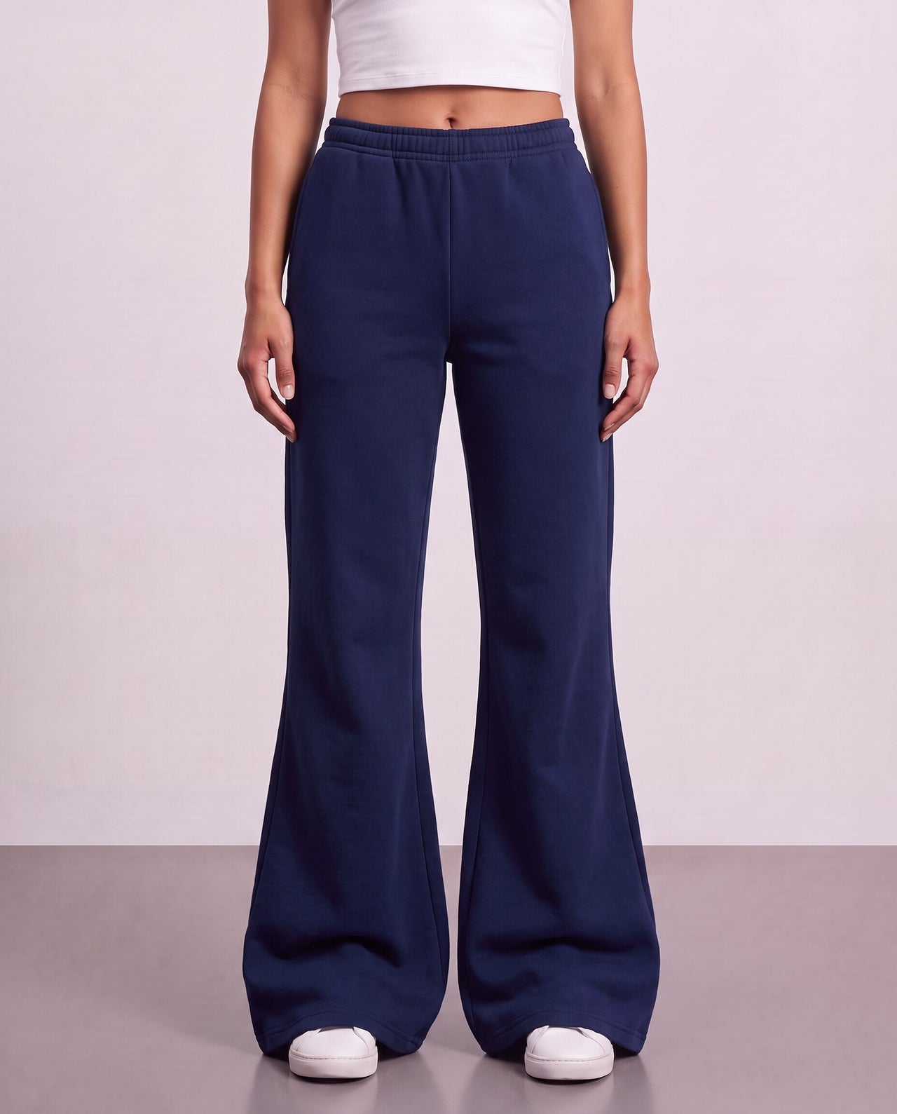 Flared Sweatpants - Navy