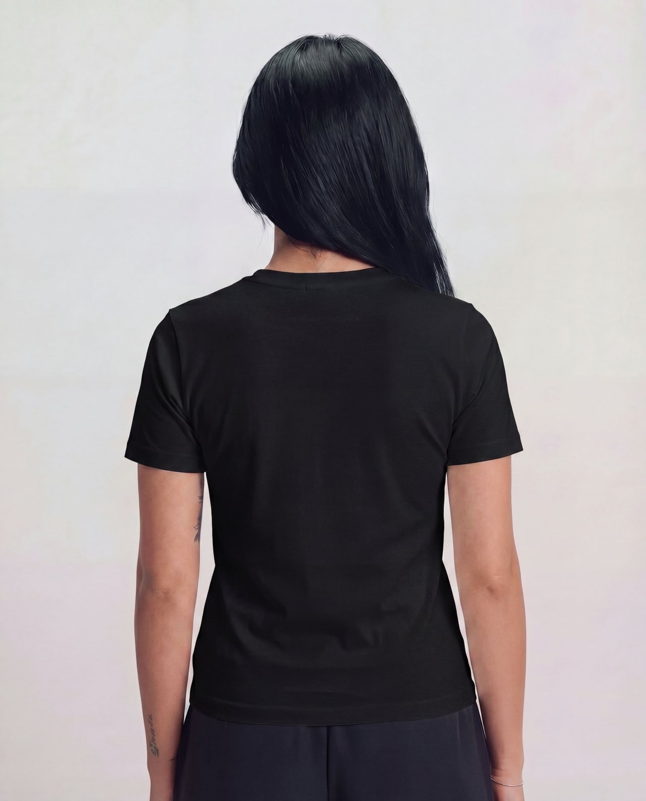 Women Regular Fit T-Shirt - Black