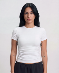Short Sleeve Top - White